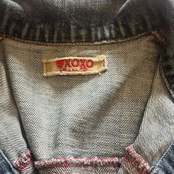 XOXO Blue Jean Jacket with Gold Buttons - Picture 2 of 3
